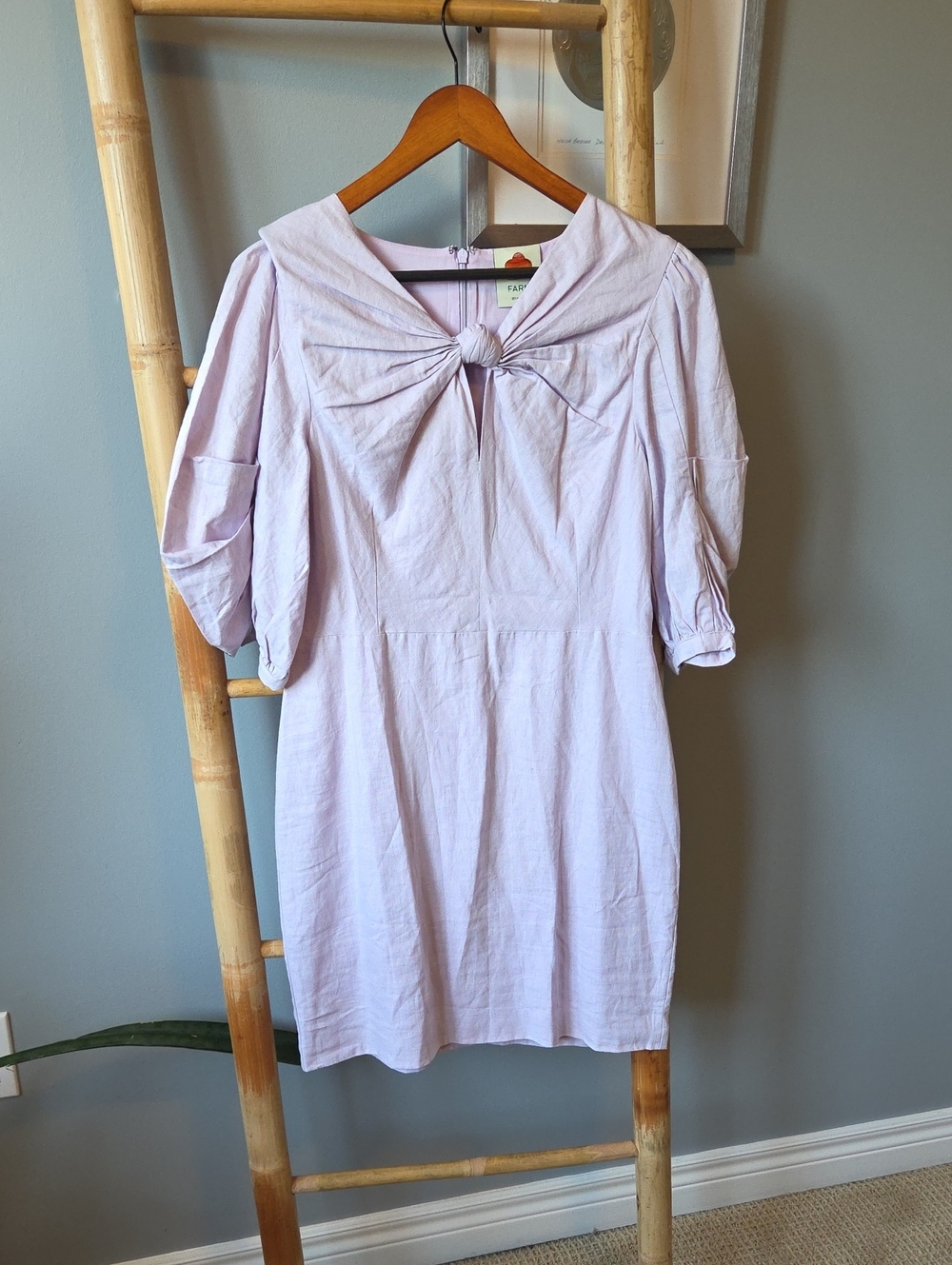 FARM Rio Lavender Knot-Front Dress - Picture 2 of 10